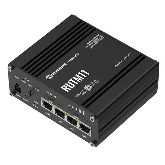 RUTM11  Ipari LTE router, Dual band WiFi és Gigabit LAN